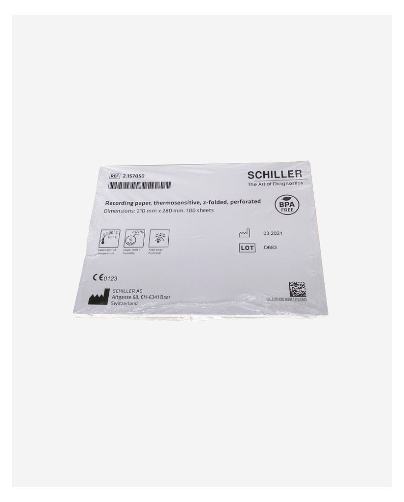 Schiller ECG Thermal Chart Paper (AT102/AT102+/AT102-G2), 1 PACK