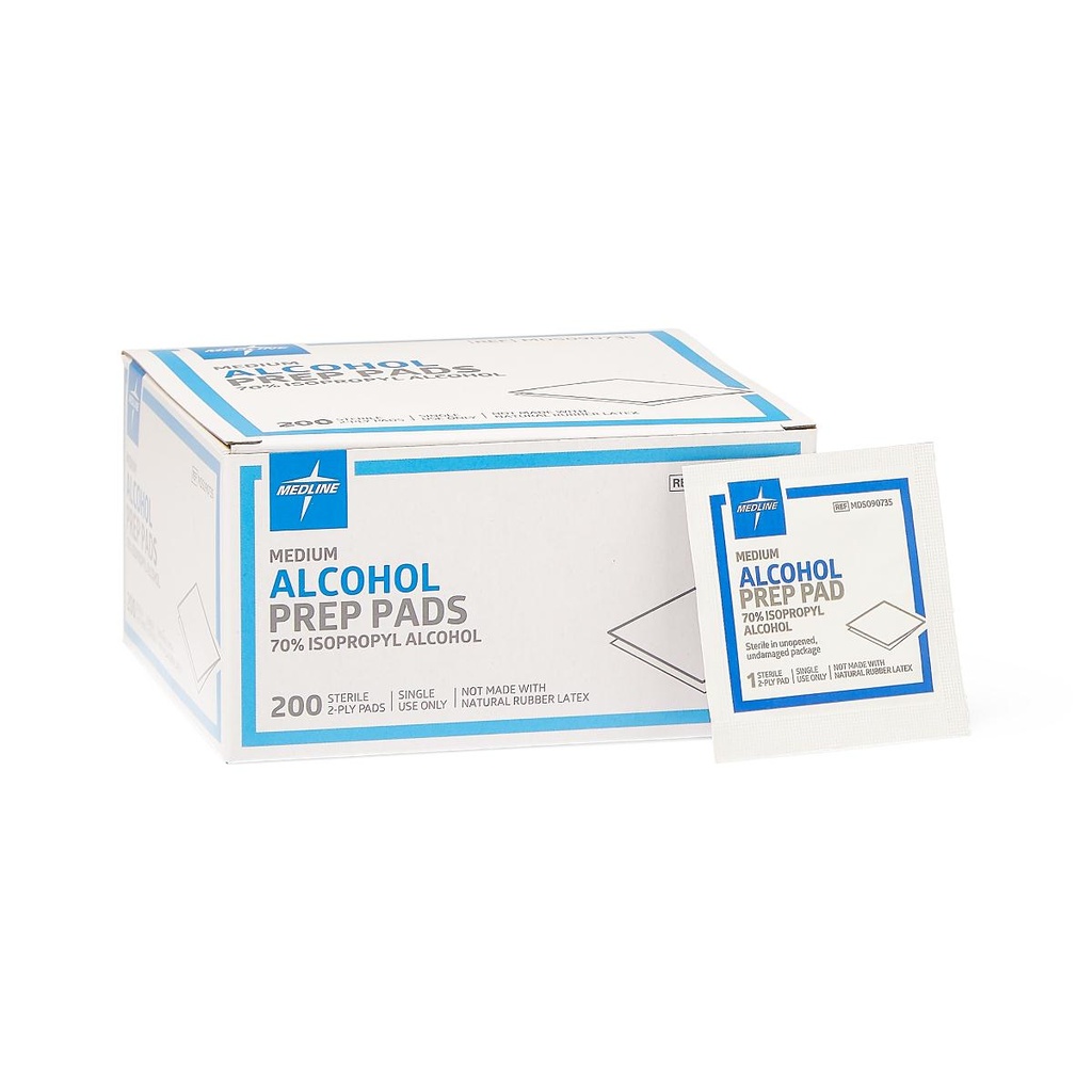 Medline MEDIUM Alcohol Prep Pads