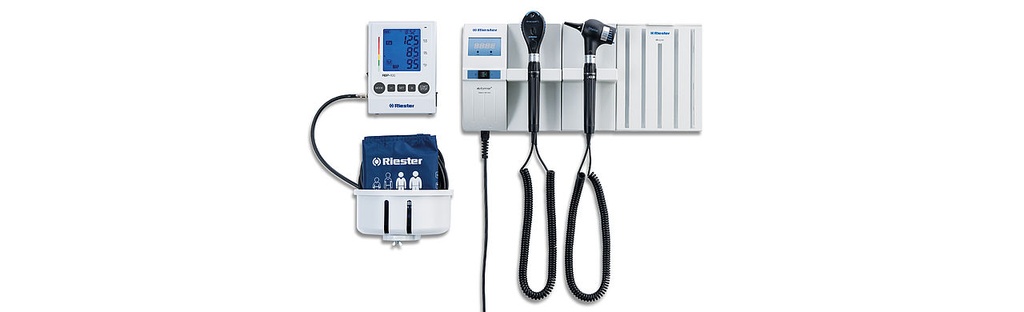 Riester Ri-Former Diagnostic Station with Wall Board & AUTOMATIC Digital BPD