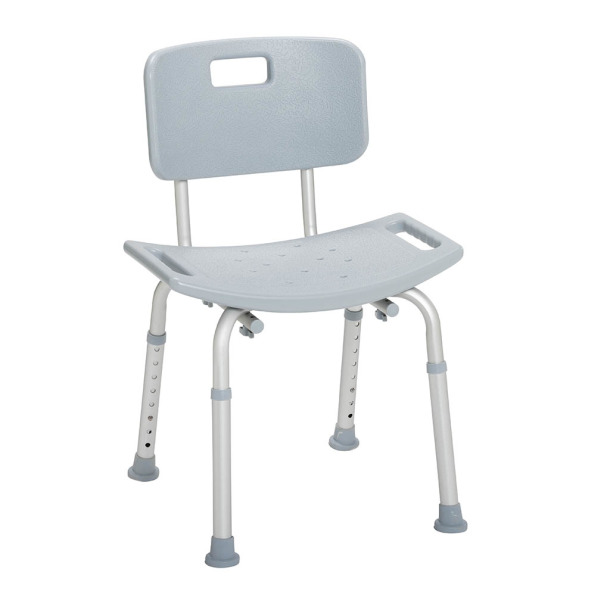 Drive Medical Deluxe Aluminum Bath Chair with Back