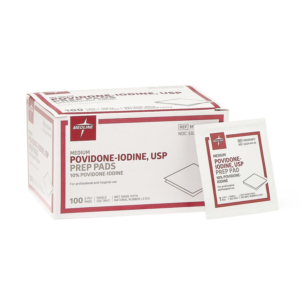 Medline Povidone Iodine Prep Pads