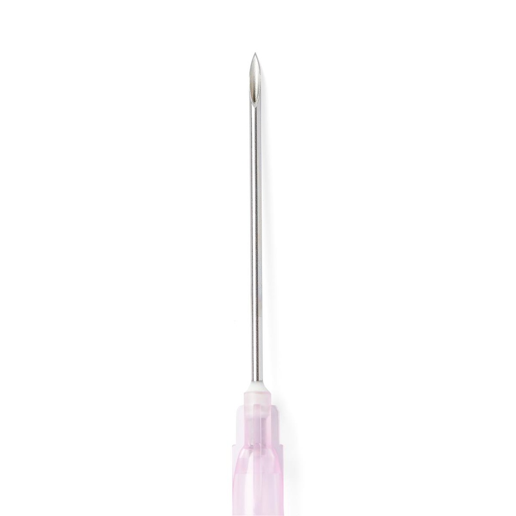 Standard Hypodermic Needle - REGULAR BEVEL (18g x 1.5") 100 units