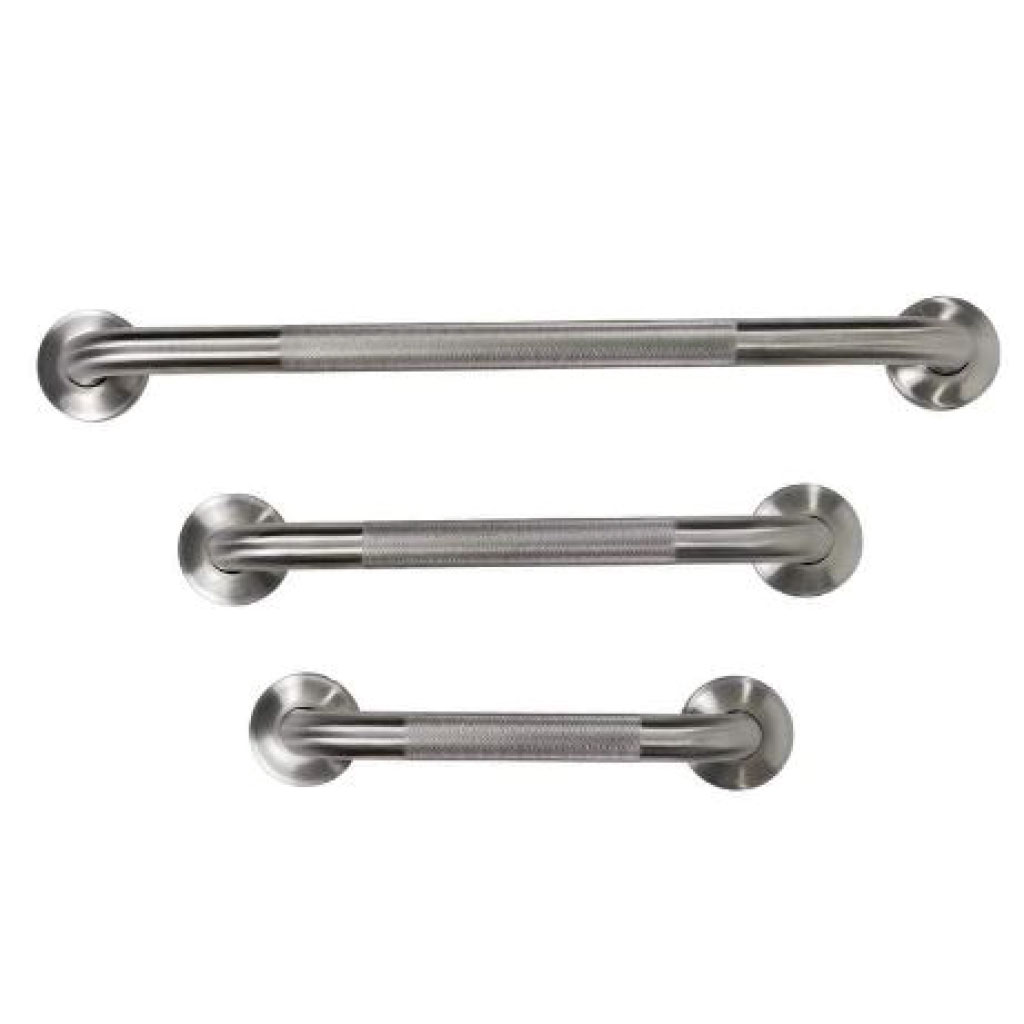 Stainless Steel Textured Metal Grab Bar 24"