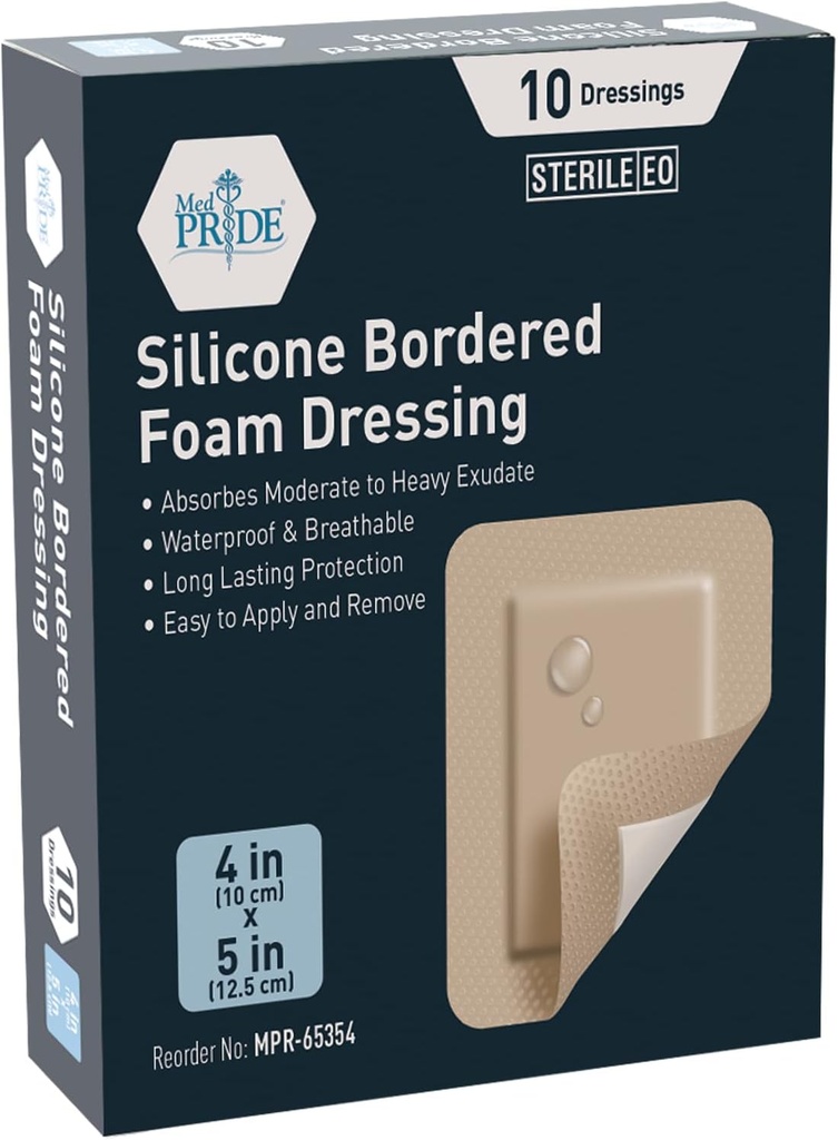 Silicone Border Foam - 4"x 5"- 