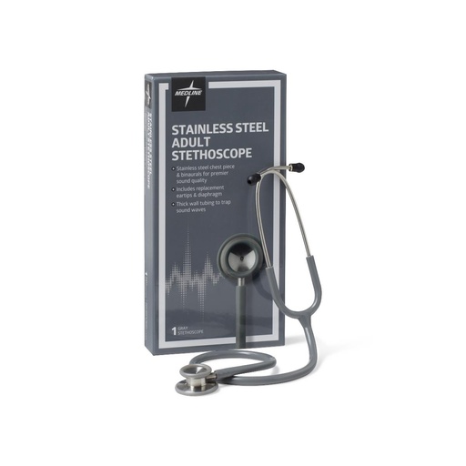 [MDS92250] Elite Adult Stainless Steel Stethoscopes-GRAY