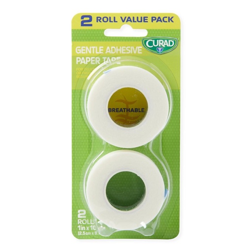 [CUR26002NRBC] CURAD Sensitive Paper Adhesive Tape 1", 2-pack