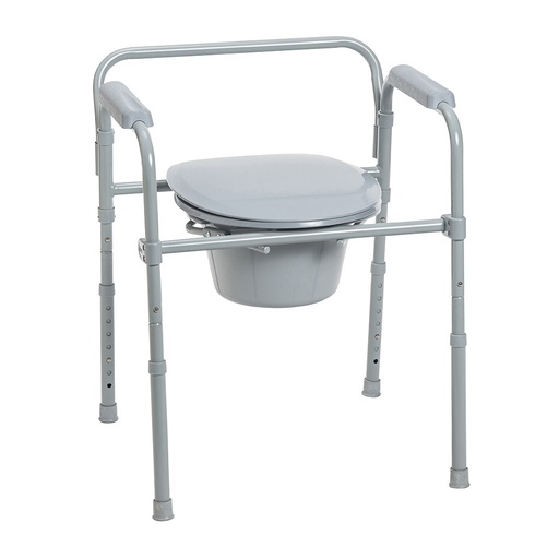 [RTL11158KDR] Folding Steel Commode