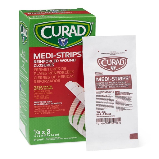 [NON250314] WOUND CLOSURE STRIP, MEDI-STRIP, 1/4X" x 3"