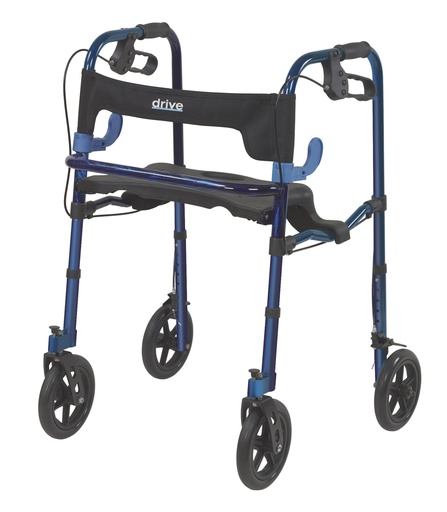 [10243] CLEVER-LITE WALKER / ROLLATOR, ADULT, WITH 8" CASTERS