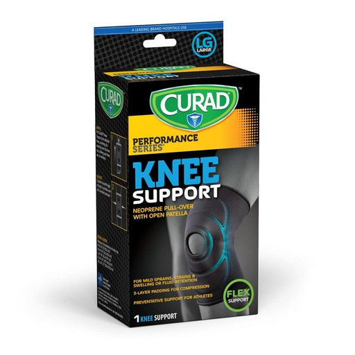 [CUR23200LD] CURAD Open-Patella Knee Support, Size L