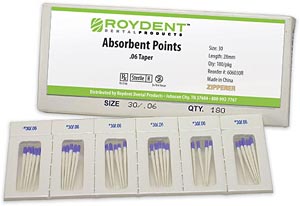 [606015R] PAPER POINTS .06 TAPER #15, 180 / Box