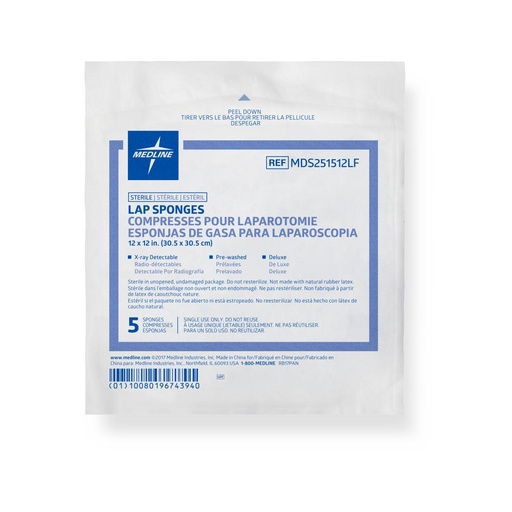 [MDS241518] Medline X-ray Detectable Lap Sponges