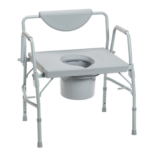 [11135-1] Deluxe Bariatric Drop-Arm Commode