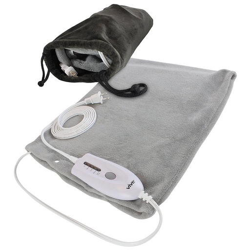 [LVA1060GRYL] Vive Heating Pad for Back Pain, Neck and Shoulders 12" x 24"