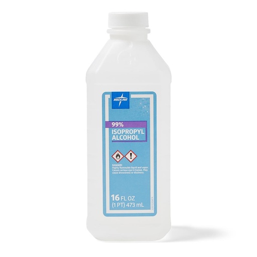 [MDS098013] Medline 99% Alcohol, 16oz Bottle